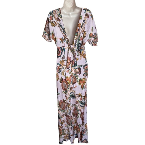 NWT Kachel x Anthropologie Flutter-Sleeve Floral Slip Dress Size 6 fairy girly - Picture 5 of 11